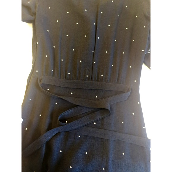 Rare Vtg 1930s Art Deco Black Nail Head Studded Dress S Whimsigoth Vamp Jive - Picture 13 of 16